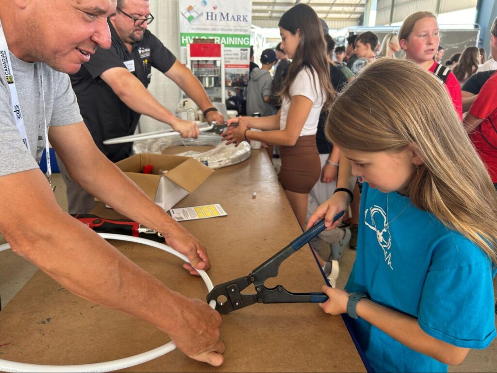 Grade 7 and 8 students attend Level Up! Skilled Trades Career Fair