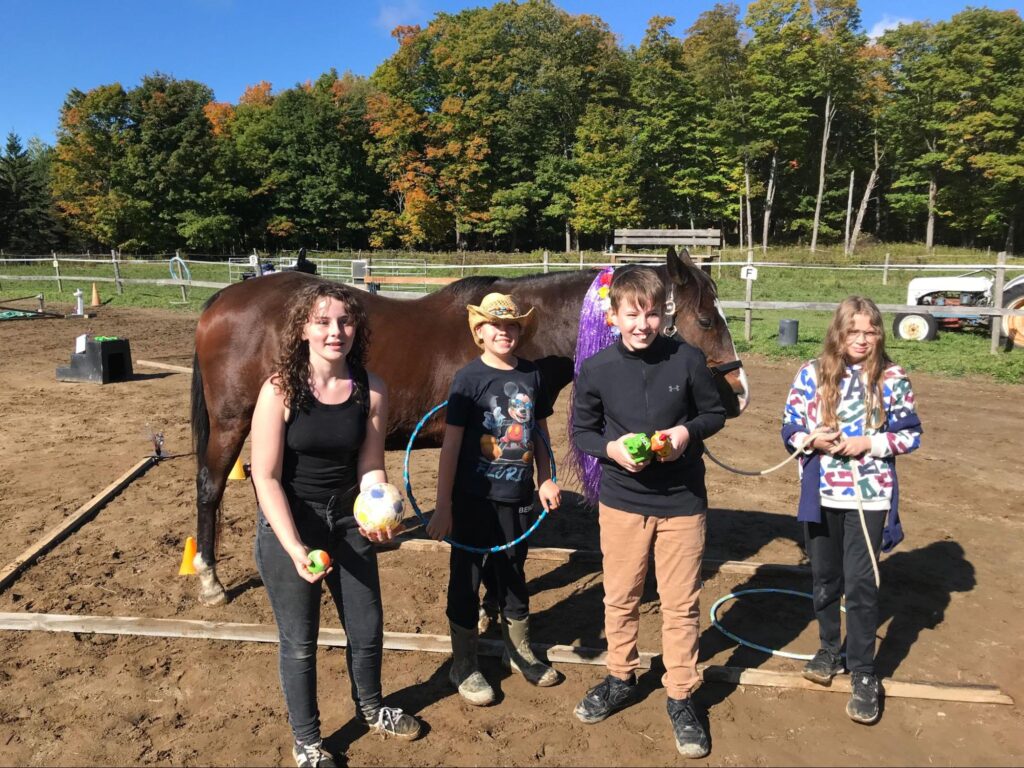 Irwin Memorial Public School students take part in an Equine Assisted ...