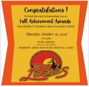 Fall Achievement Awards